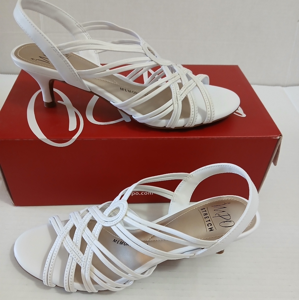 Impo Women's White Strappy Sandals Size 8M New $25 - Picture 2 of 8